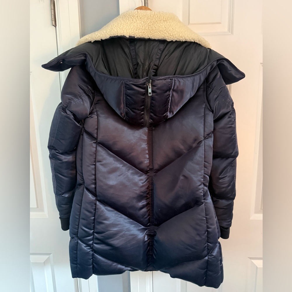 Rag & Bone women’s blue goose down puffer winter coat jacket. Size 0 XS xsmall - Picture 2 of 9